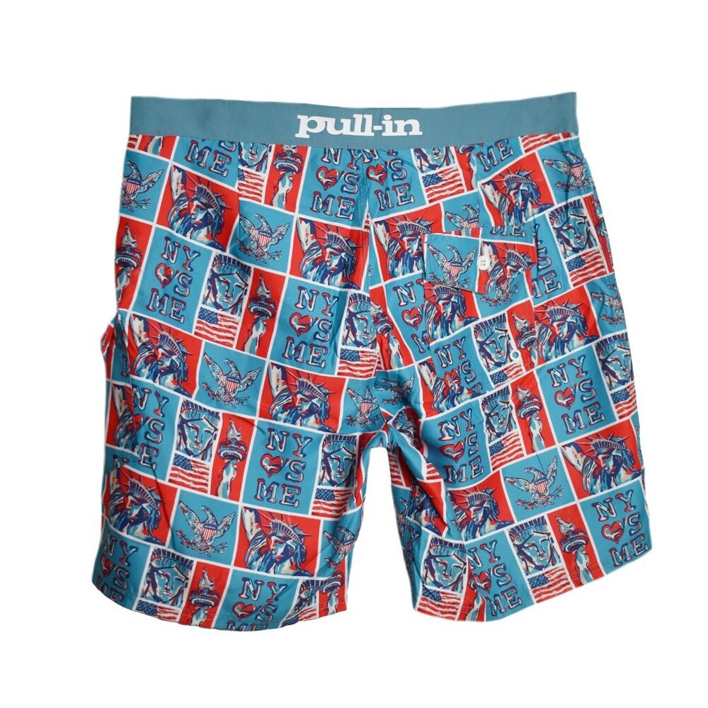 PULLIN Men’s Shorts Warrior Liberte Boardshorts Swimwear Beach Trunks Size 38 - Picture 5 of 6